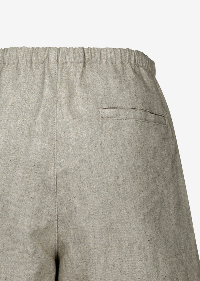 Amomento Linen Drawstring Shorts - Beige