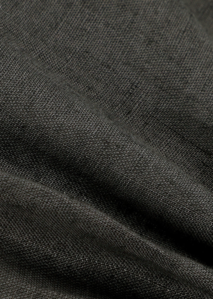 Amomento Linen Oversized Shirt - Khaki Grey