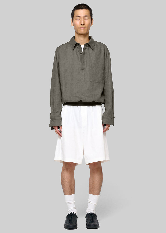 Amomento Linen Pullover - Khaki