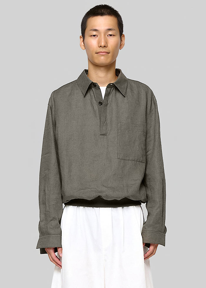 Amomento Linen Pullover - Khaki