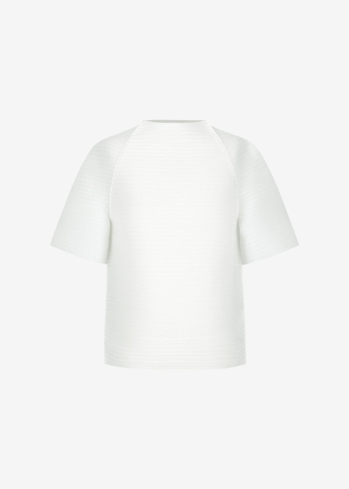 Amomento Men's Pleats Raglan Top - White