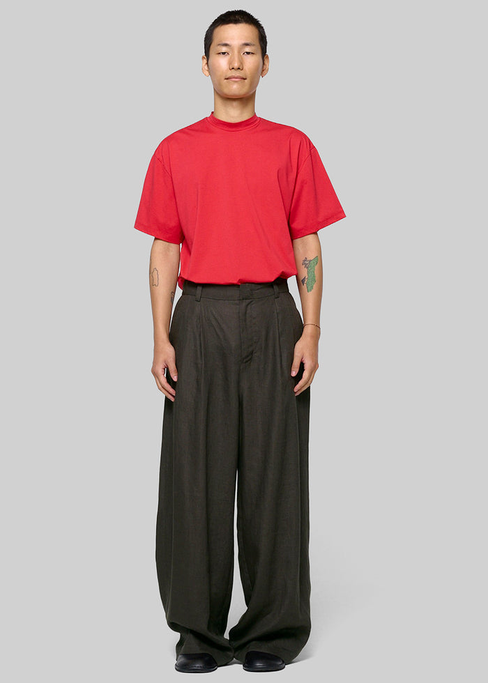 Amomento Mock Neck T-Shirt - Red