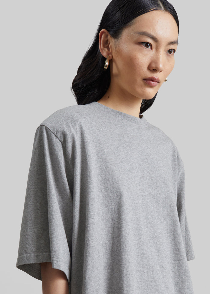 Anira Padded T-Shirt - Grey Melange