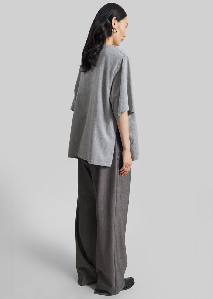 Anira Padded T-Shirt - Grey Melange