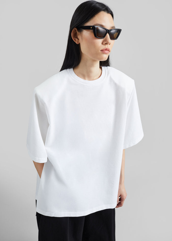 Anira Padded T-Shirt - White