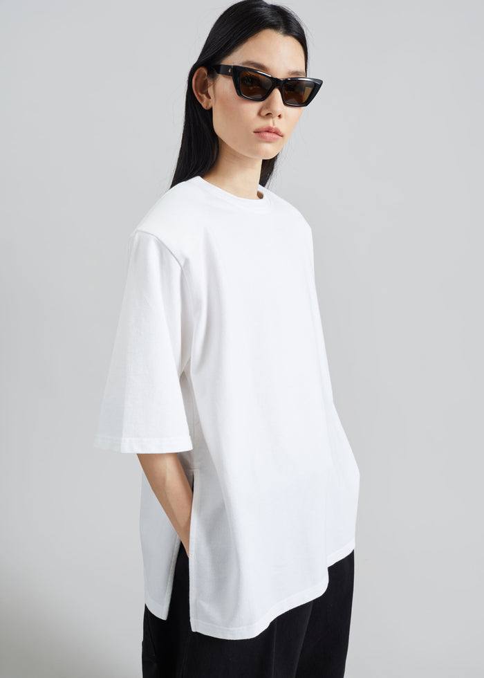 Anira Padded T-Shirt - White