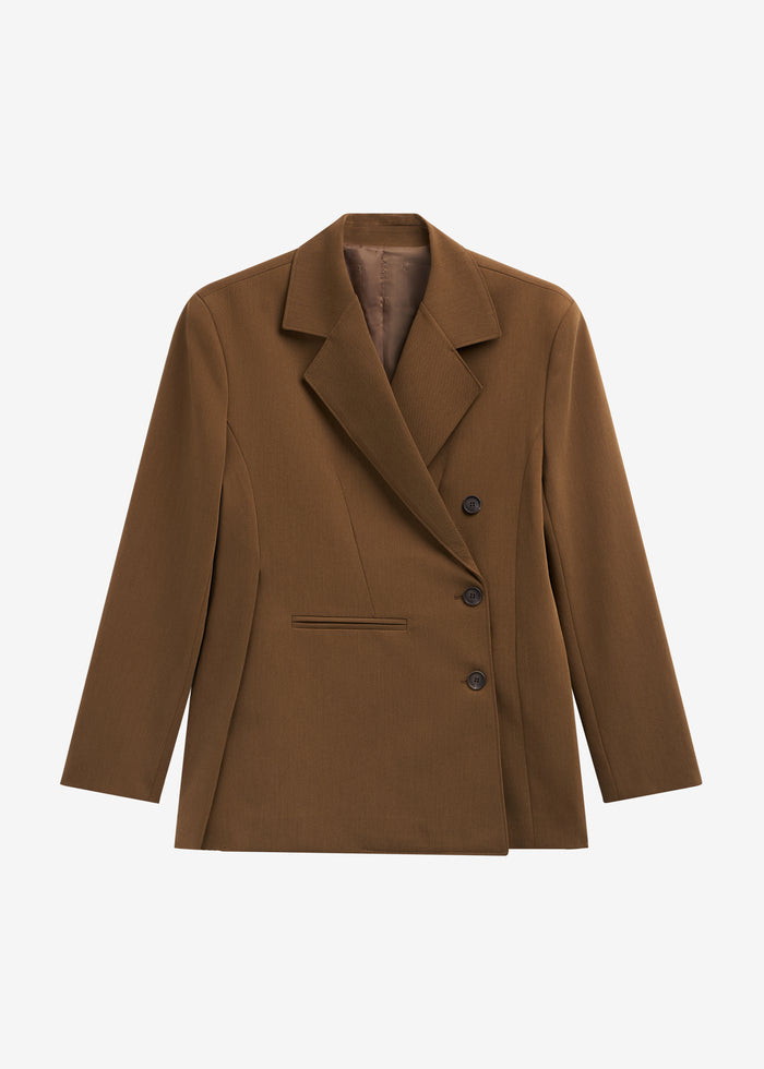 Antwerp Wrap Blazer - Brown