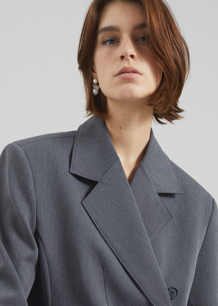 Antwerp Wrap Blazer - Grey