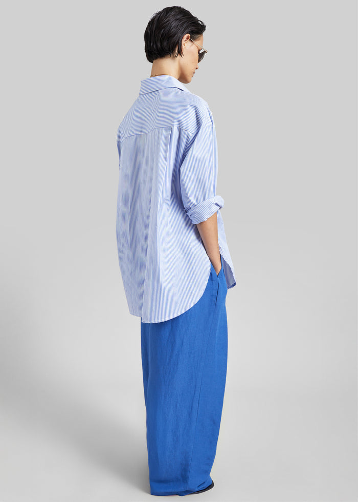 Anzio Wide Leg Pants - Cobalt