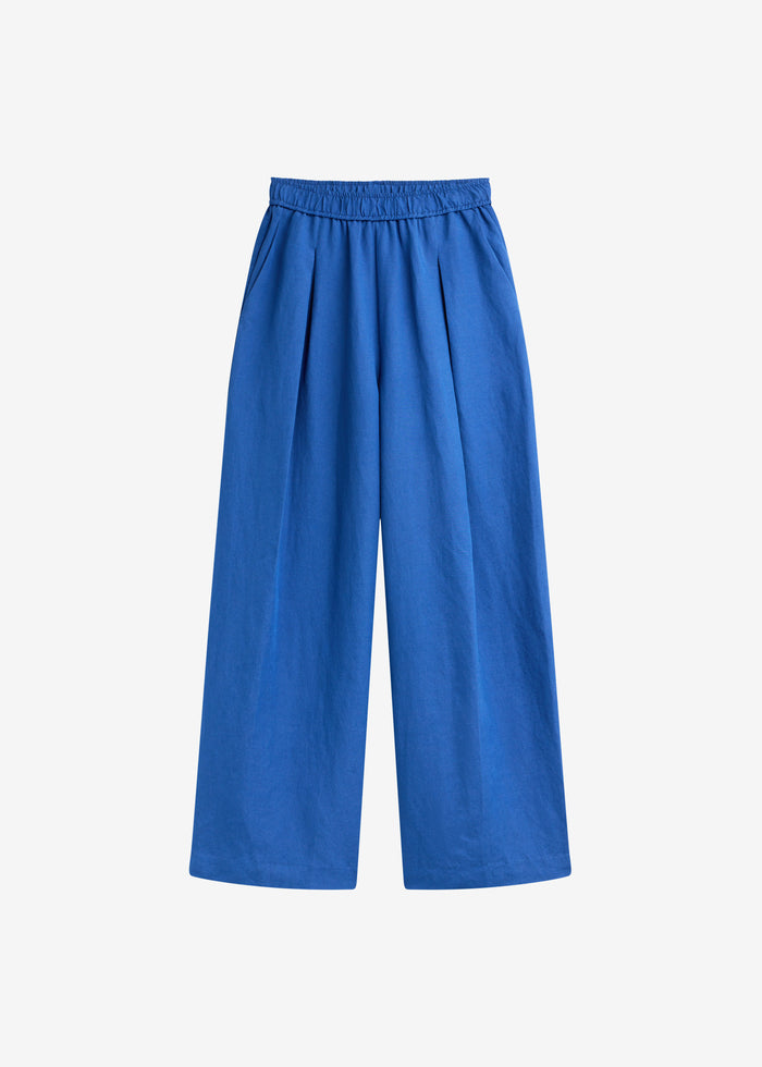 Anzio Wide Leg Pants - Cobalt