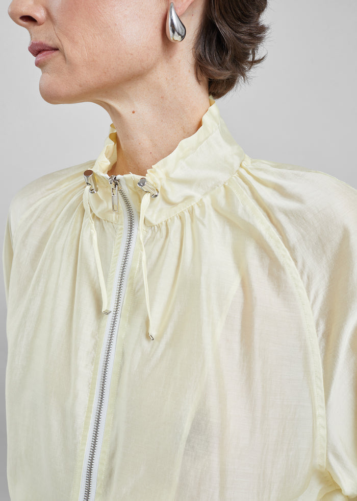 Arzon Sheer Jacket - Pale Yellow