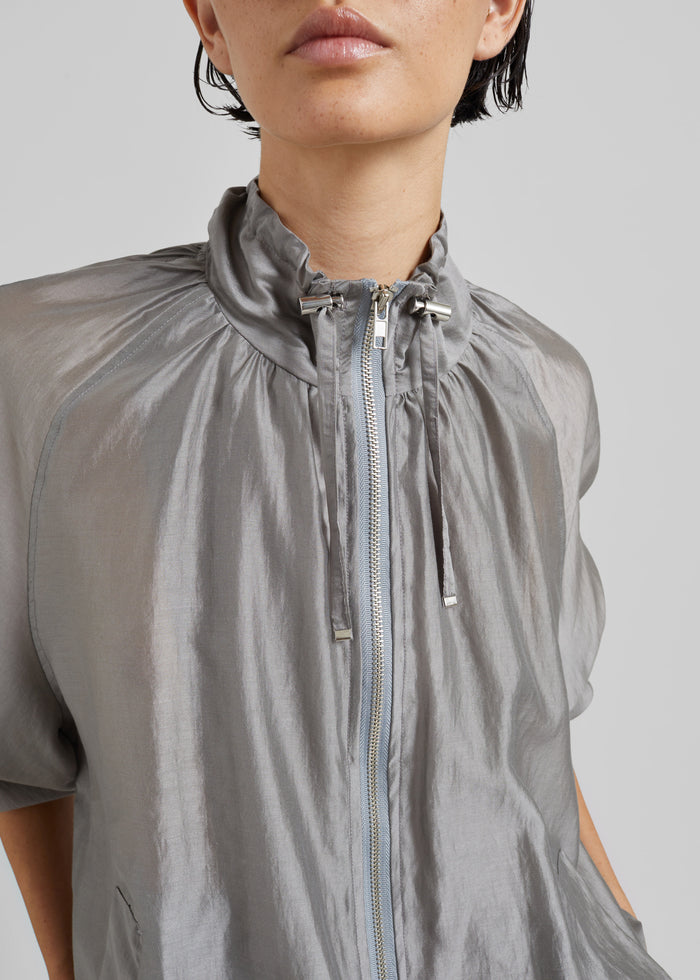 Arzon Sheer Jacket - Steel Grey
