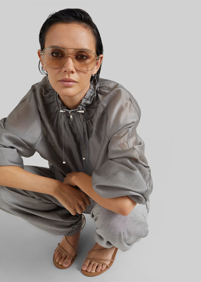 Arzon Sheer Jacket - Steel Grey