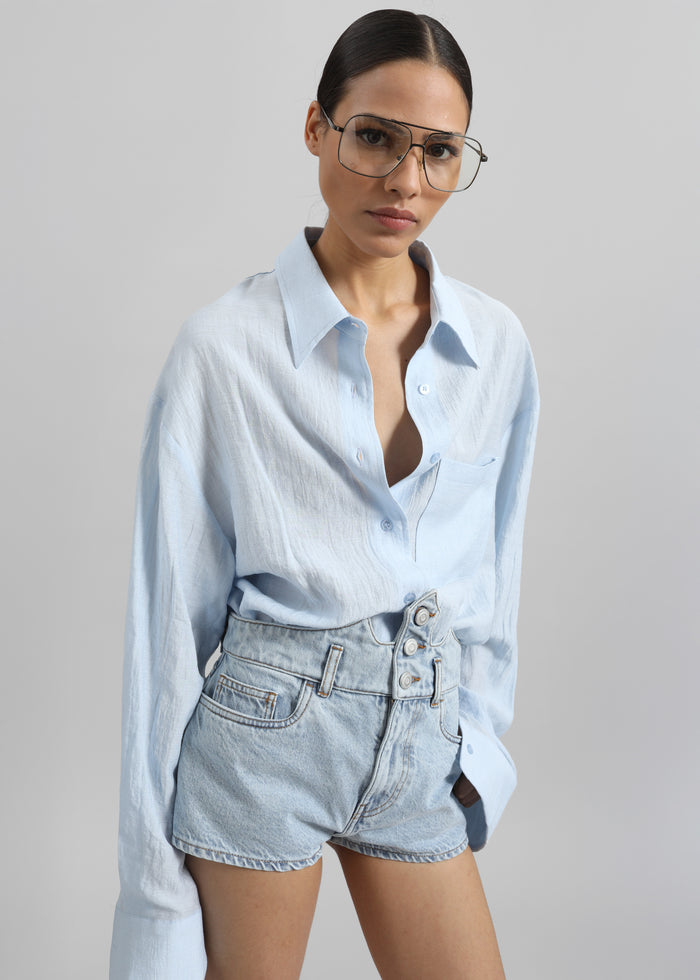 Ascain Fluid Shirt - Sky Blue