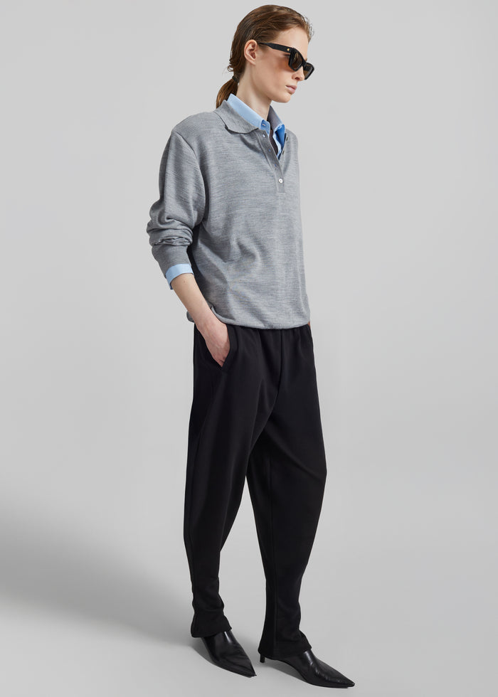 Avallon Padded Knit Polo - Grey