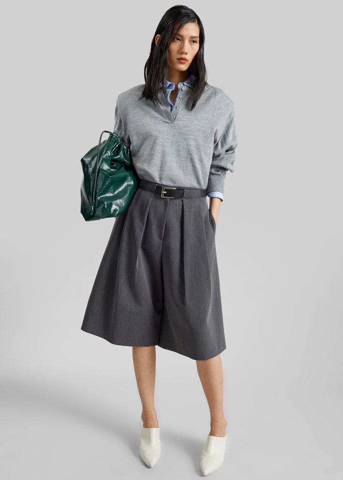 Avallon Padded Knit Polo - Grey