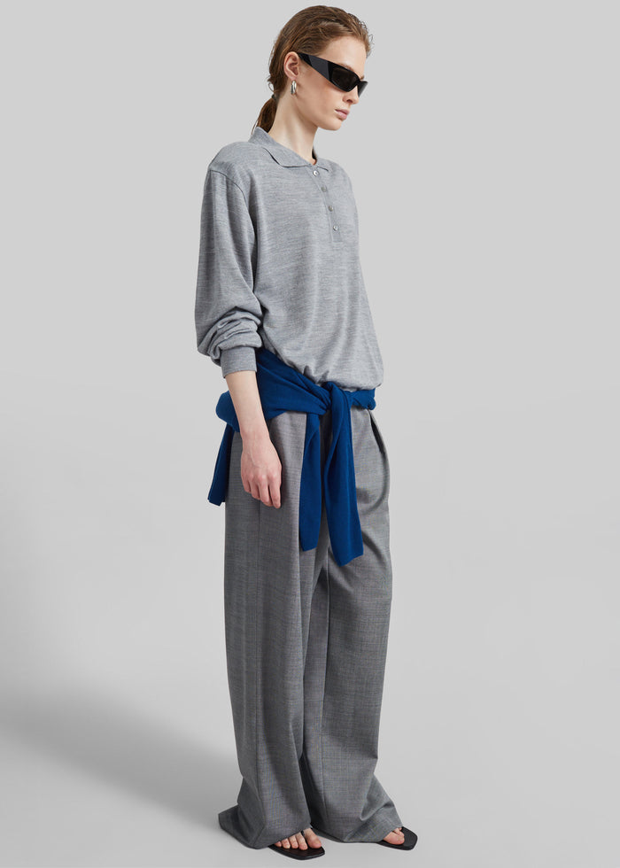 Avallon Padded Knit Polo - Grey