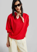 Avallon Padded Knit Polo - Red