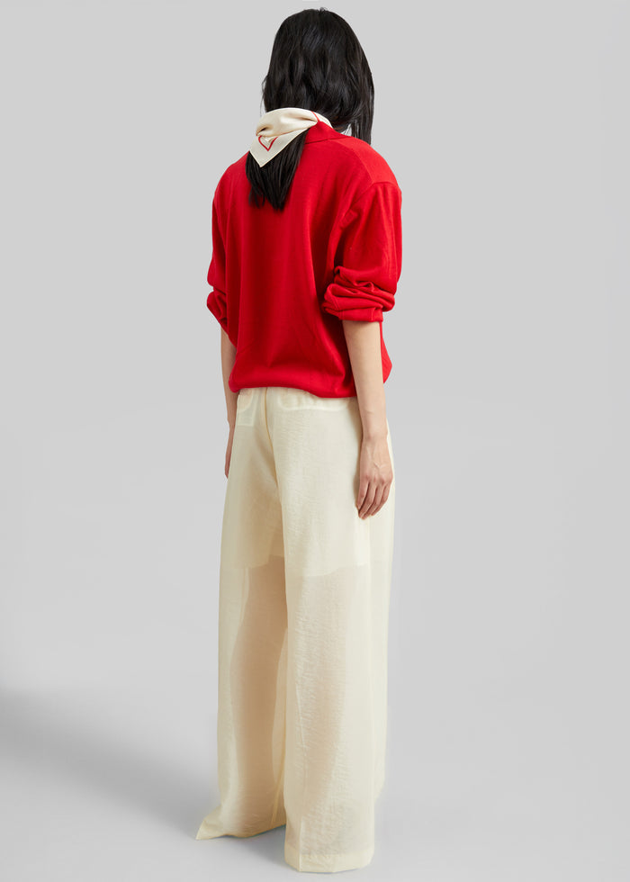 Avallon Padded Knit Polo - Red