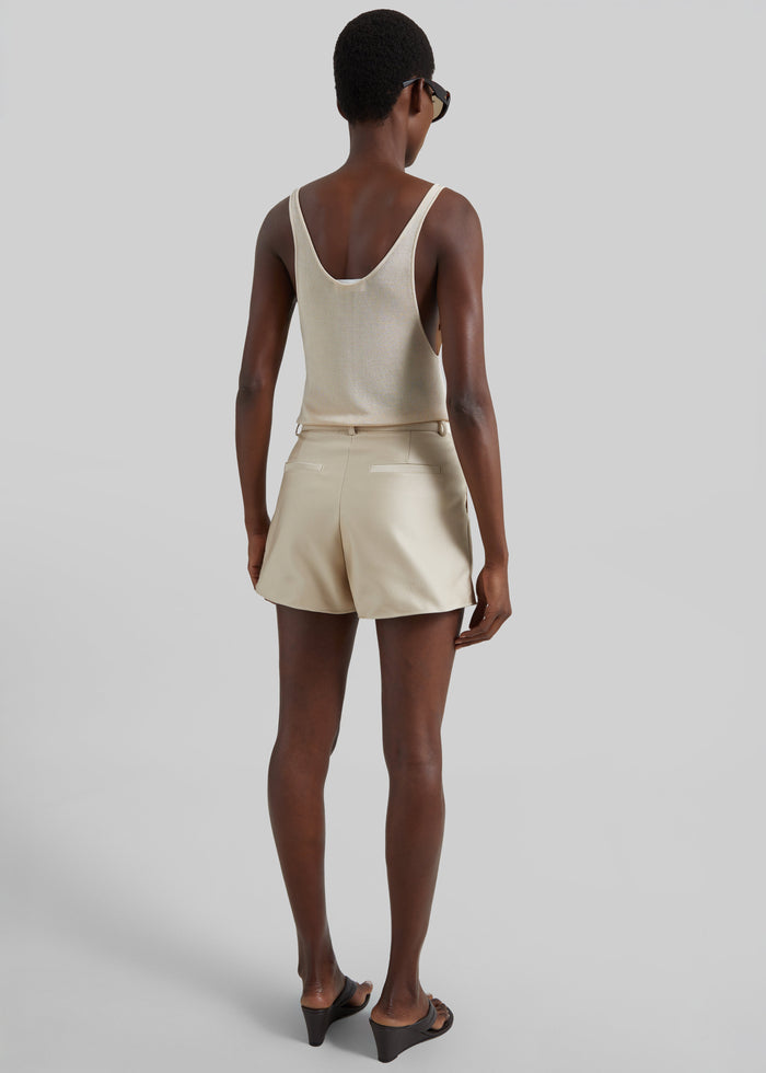 Avanca Wired Mini Shorts - Beige