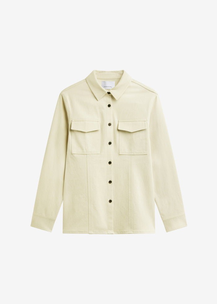 Aversa Tailored Overshirt - Light Beige