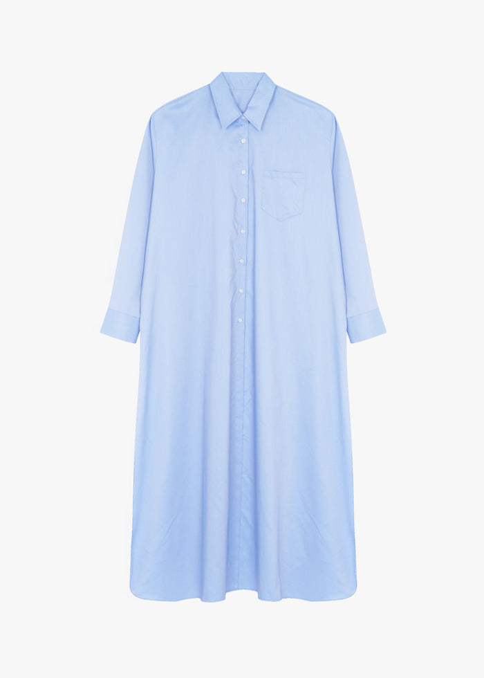 Avery Shirt Dress - Blue