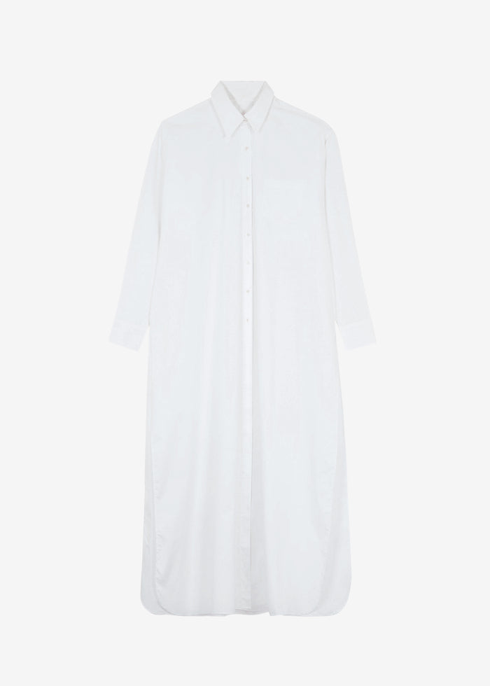 Avery Shirt Dress - White