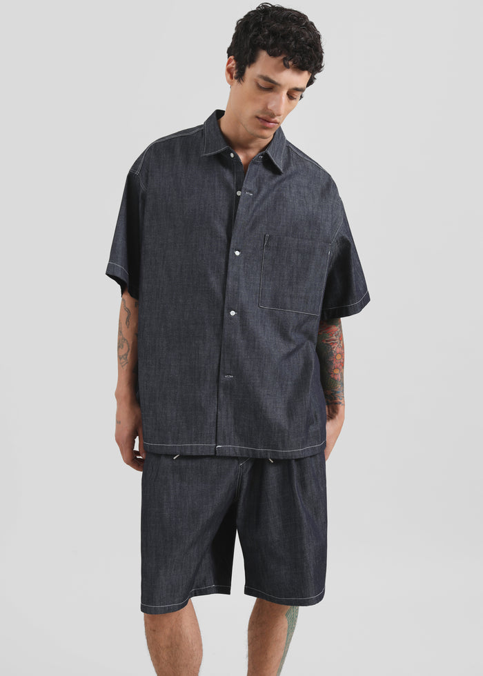 Axton Denim Shirt - Dark Wash