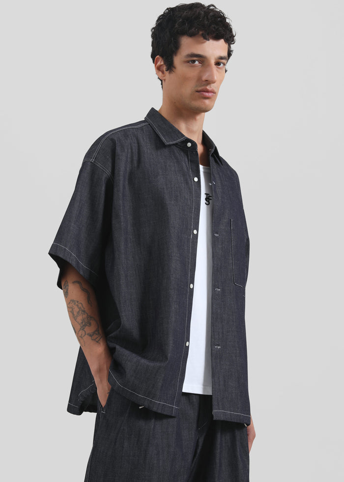 Axton Denim Shirt - Dark Wash