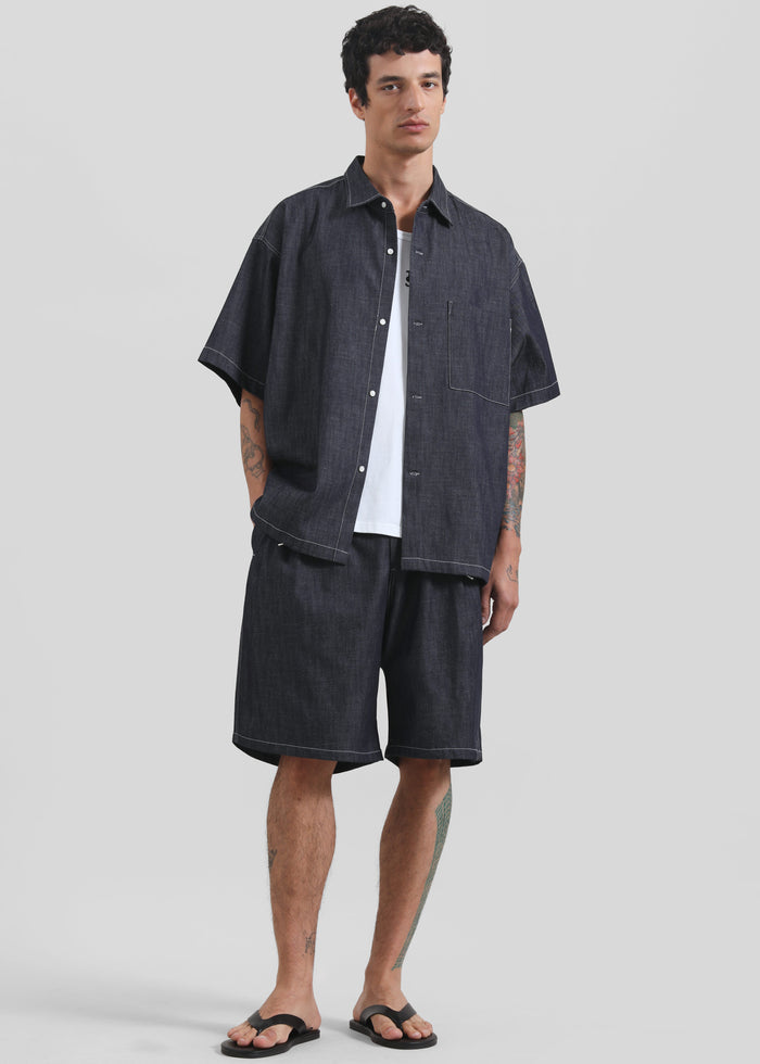 Axton Denim Shorts - Dark Wash