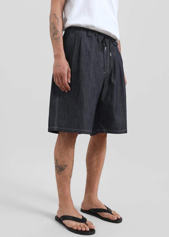 Axton Denim Shorts - Dark Wash