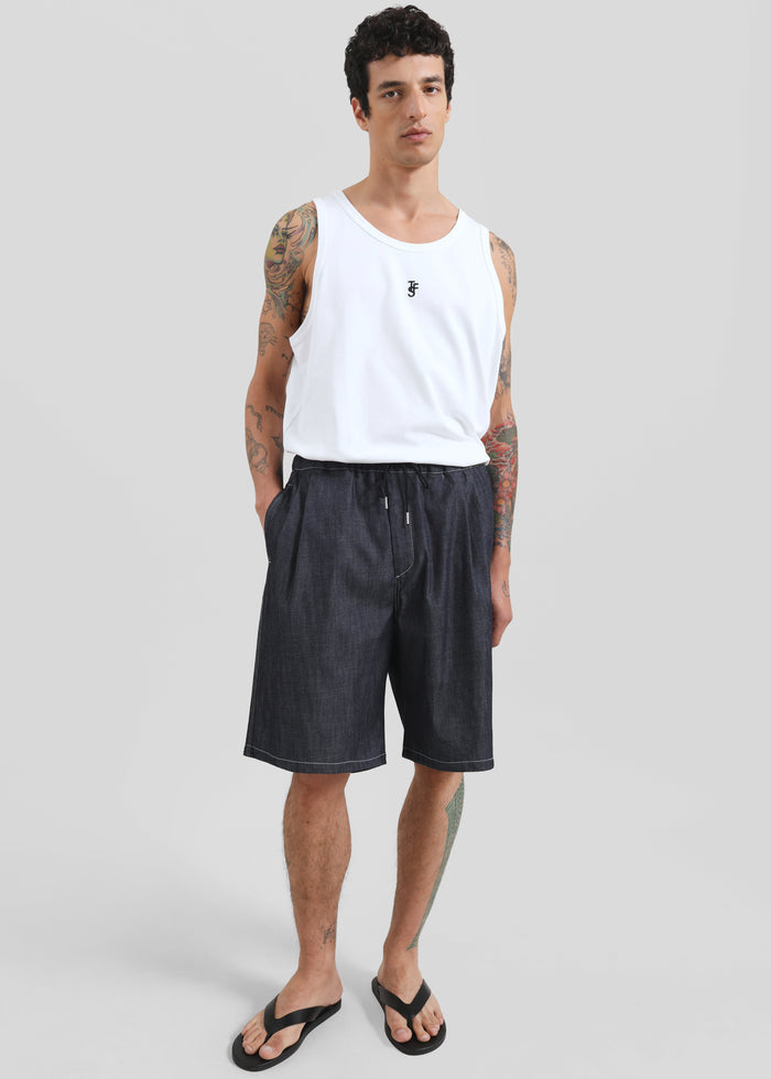 Axton Denim Shorts - Dark Wash