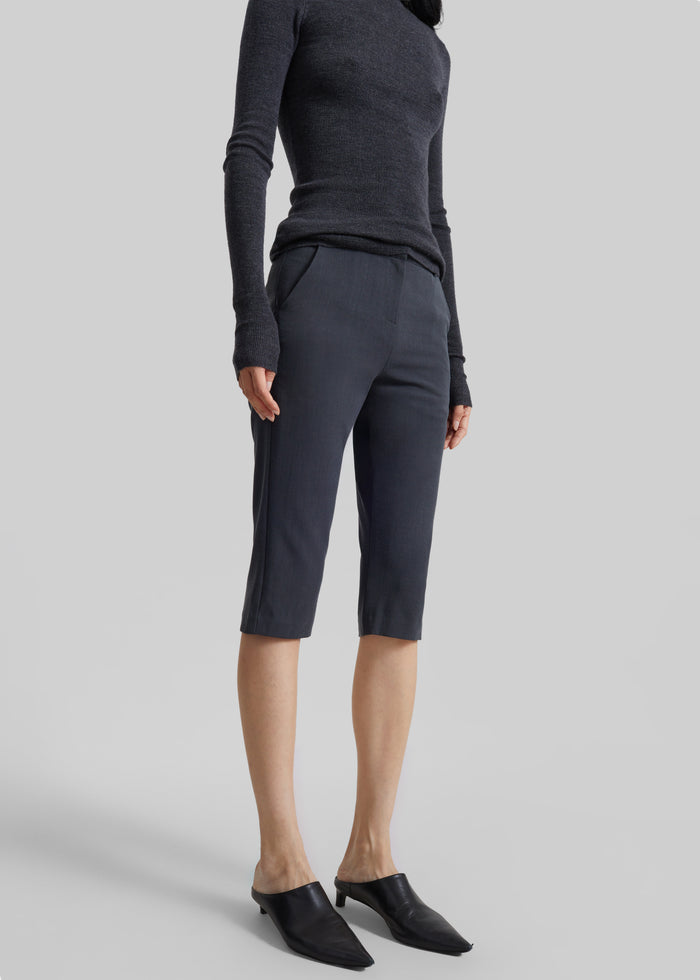 Ayron Capri Pants - Charcoal