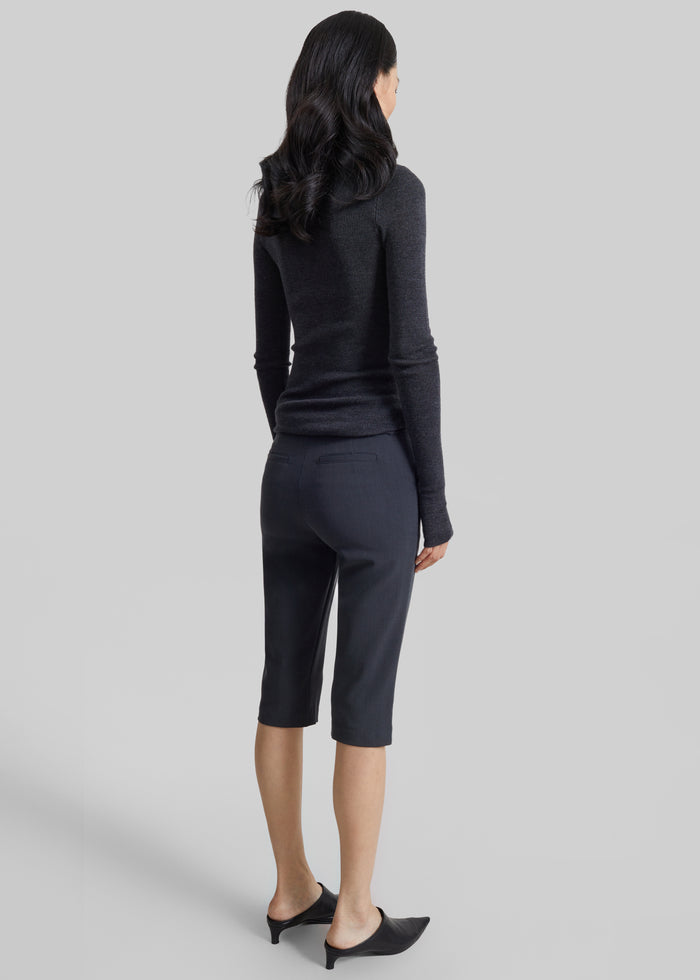 Ayron Capri Pants - Charcoal