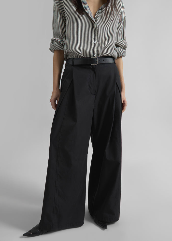Ballia Pleated Pants - Black