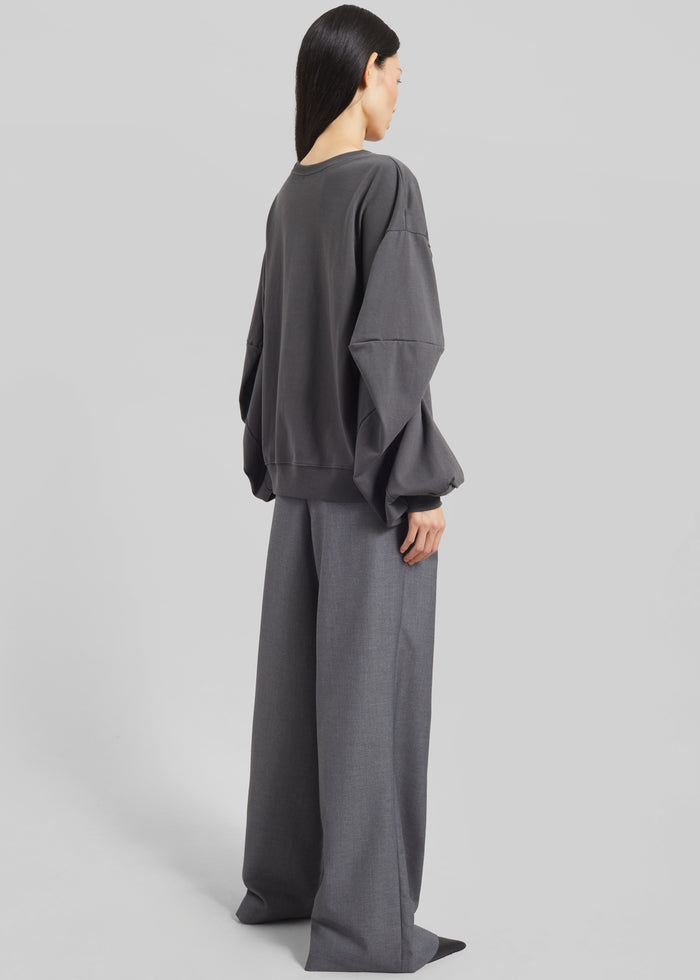 Balve Balloon Sleeve Sweatshirt - Grey