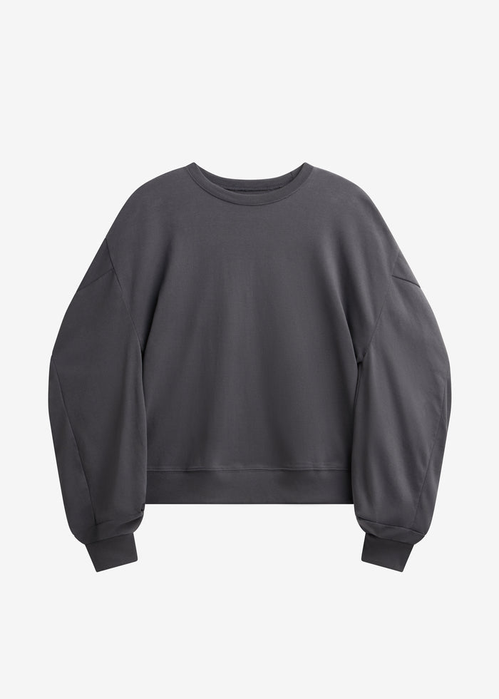 Balve Balloon Sleeve Sweatshirt - Grey
