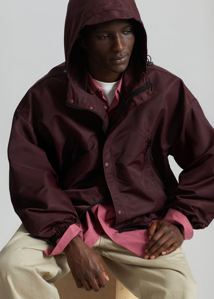 Banbury Windbreaker Jacket - Burgundy