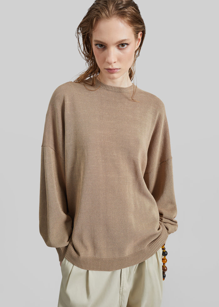 Basel Crew Neck Sweater - Beige