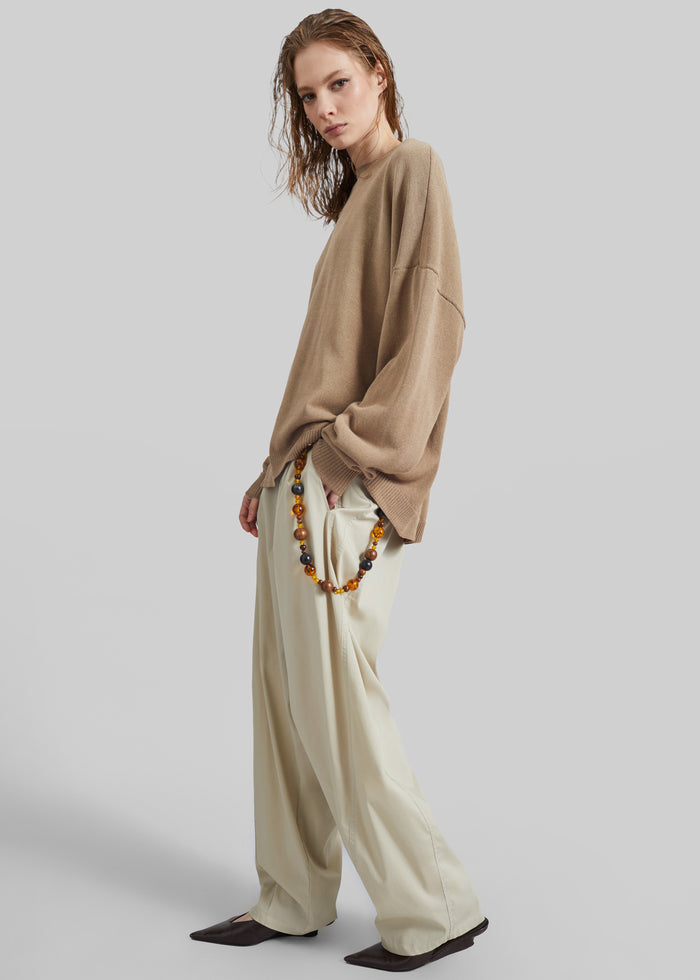 Basel Crew Neck Sweater - Beige