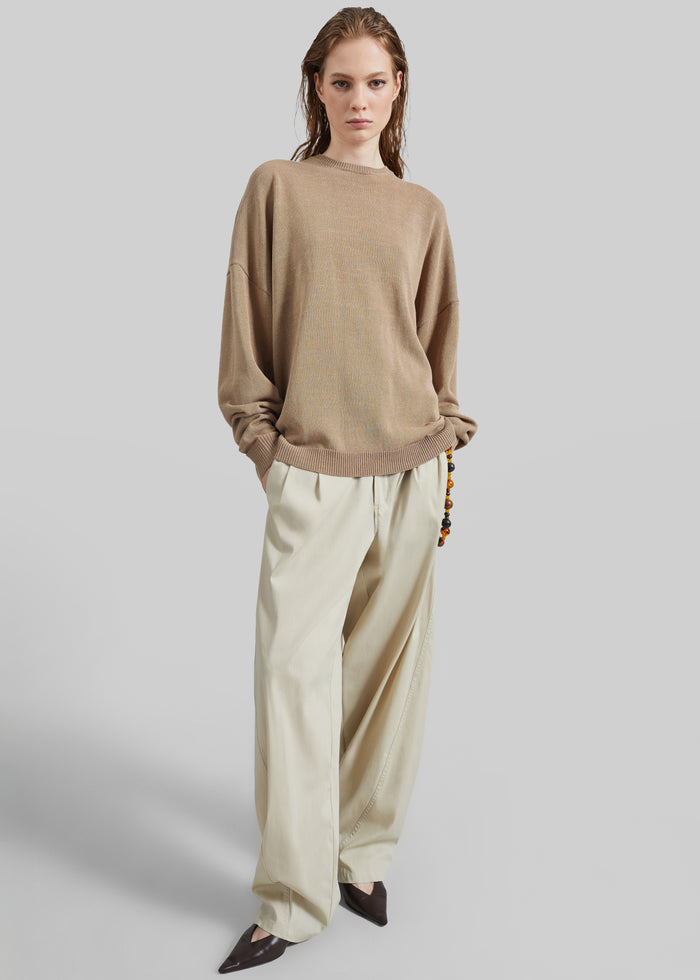 Basel Crew Neck Sweater - Beige