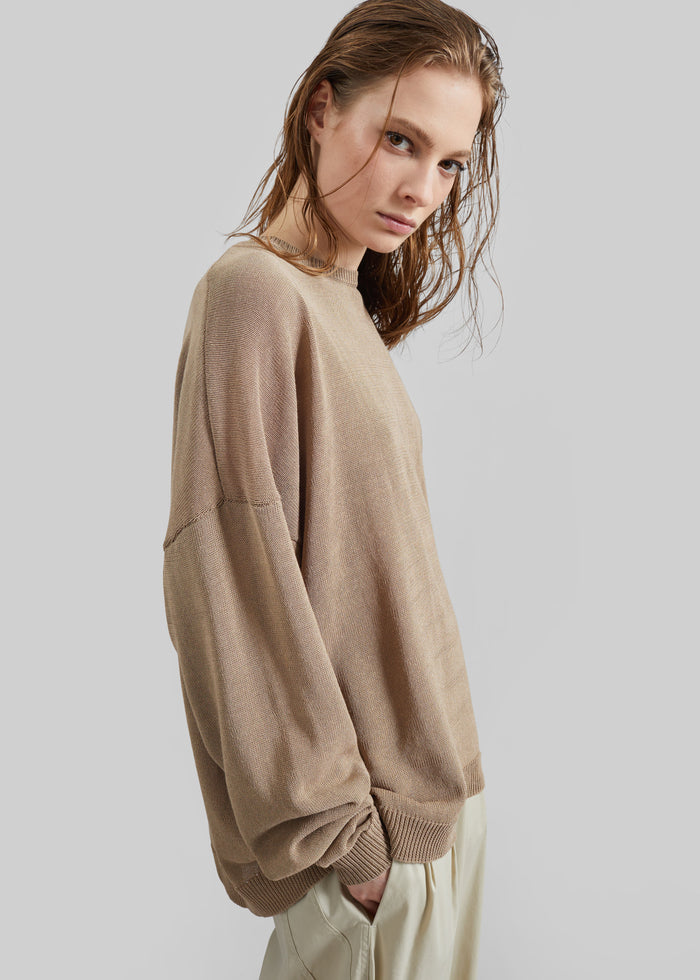 Basel Crew Neck Sweater - Beige