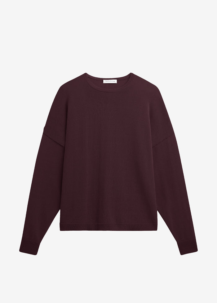 Basel Crew Neck Sweater - Burgundy
