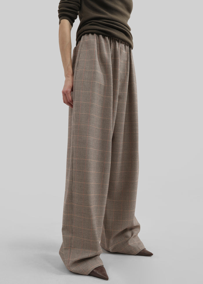 Baxter Houndstooth Track Pants - Beige