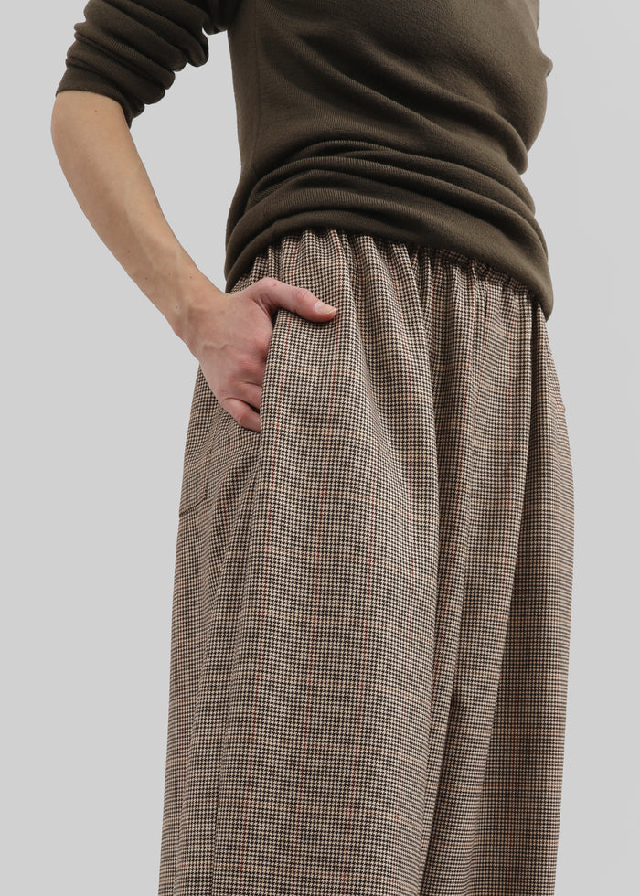 Baxter Houndstooth Track Pants - Beige