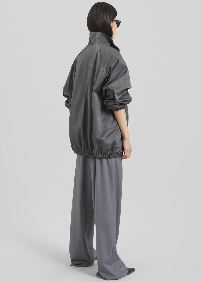 Baxter Lustrous Track Jacket - Grey