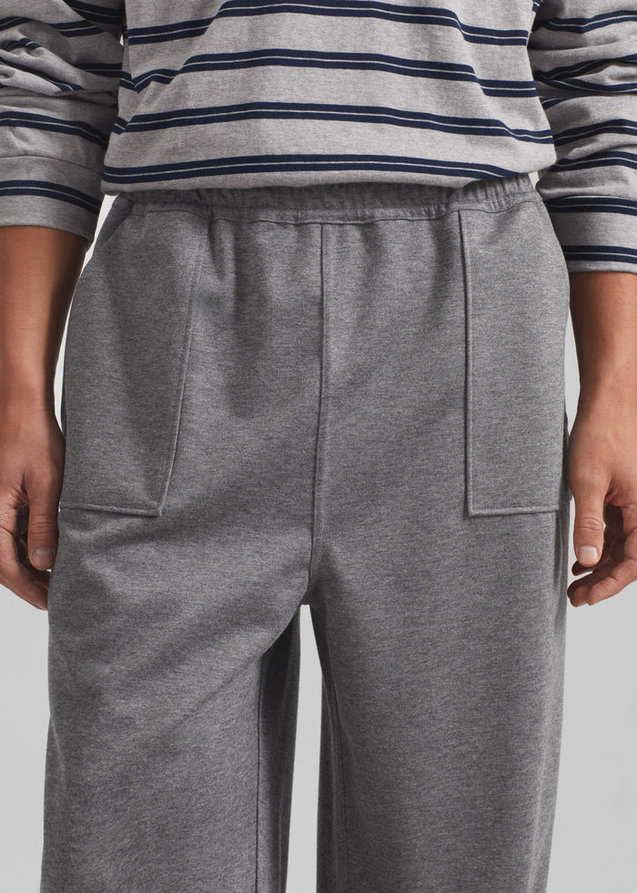Baxter Reversible Track Pants - Grey Melange