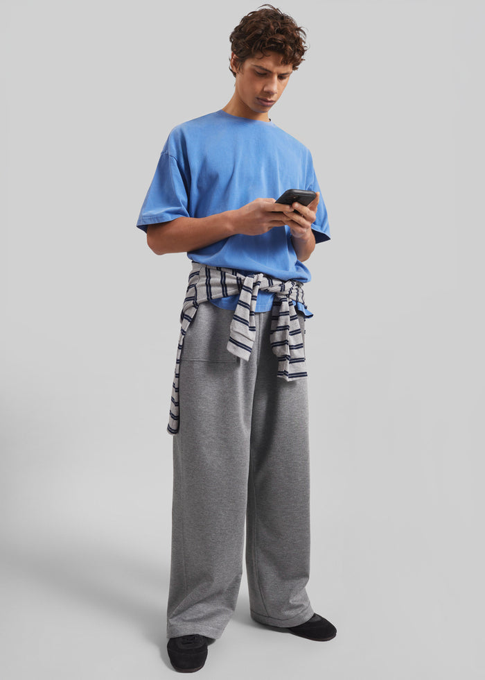 Baxter Reversible Track Pants - Grey Melange