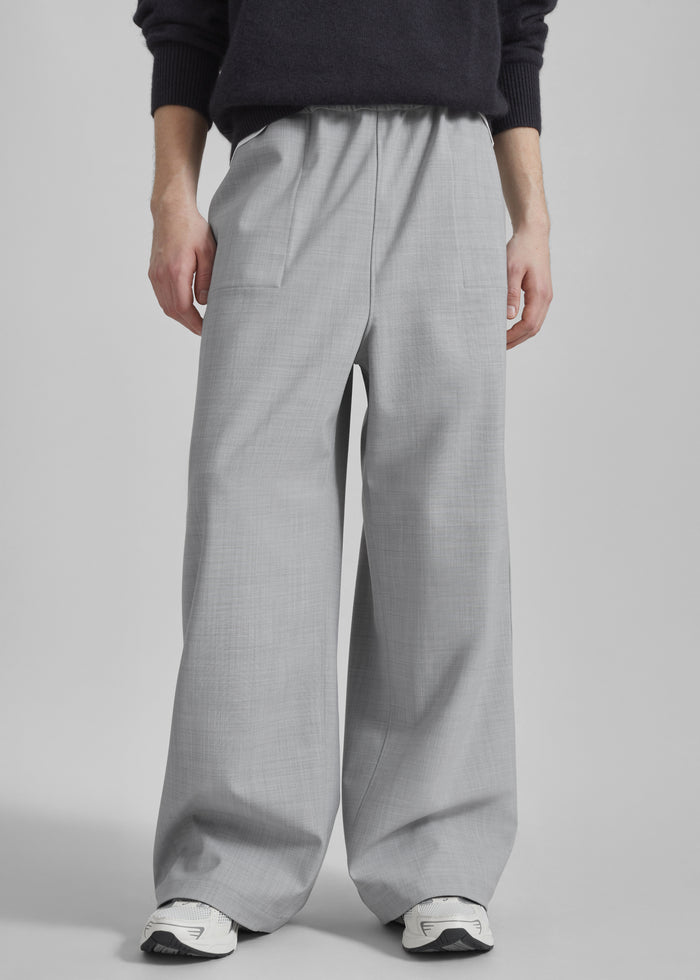 Baxter Reversible Track Pants - Grey Melange
