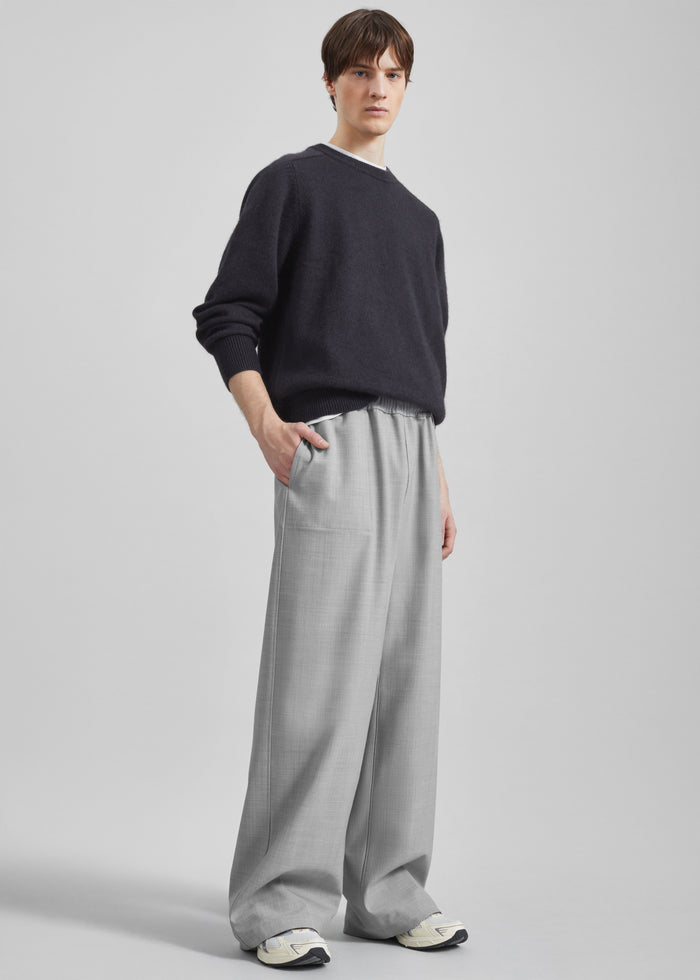 Baxter Reversible Track Pants - Grey Melange